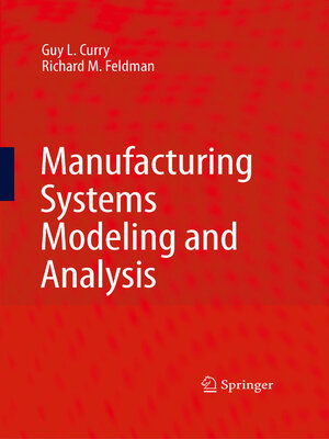 cover image of Manufacturing Systems Modeling and Analysis